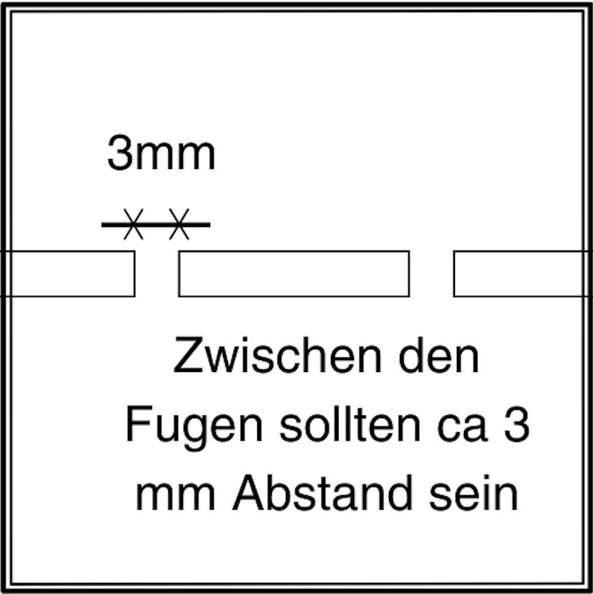 Grafik zu Fugenabstand