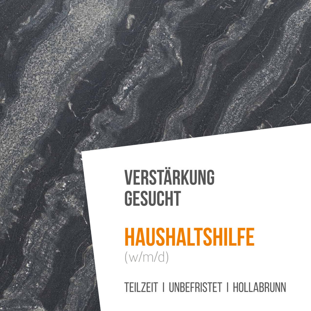 Stellenausschreibung Haushaltshilfe